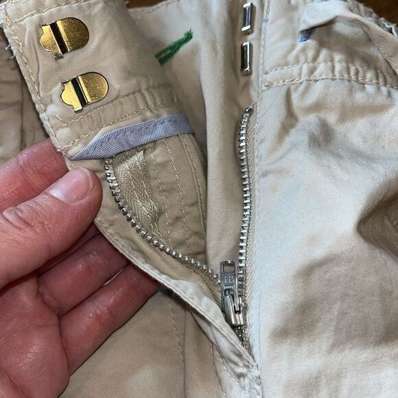 Tommy Hilfiger Cropped Low Rise Women’s Sz 10 Convertible Roll Up Tan Cargo - Picture 7 of 14